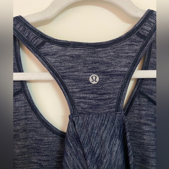EUC Lululemon Heathered Blue Tank Top Size 8 - Picture 4 of 5